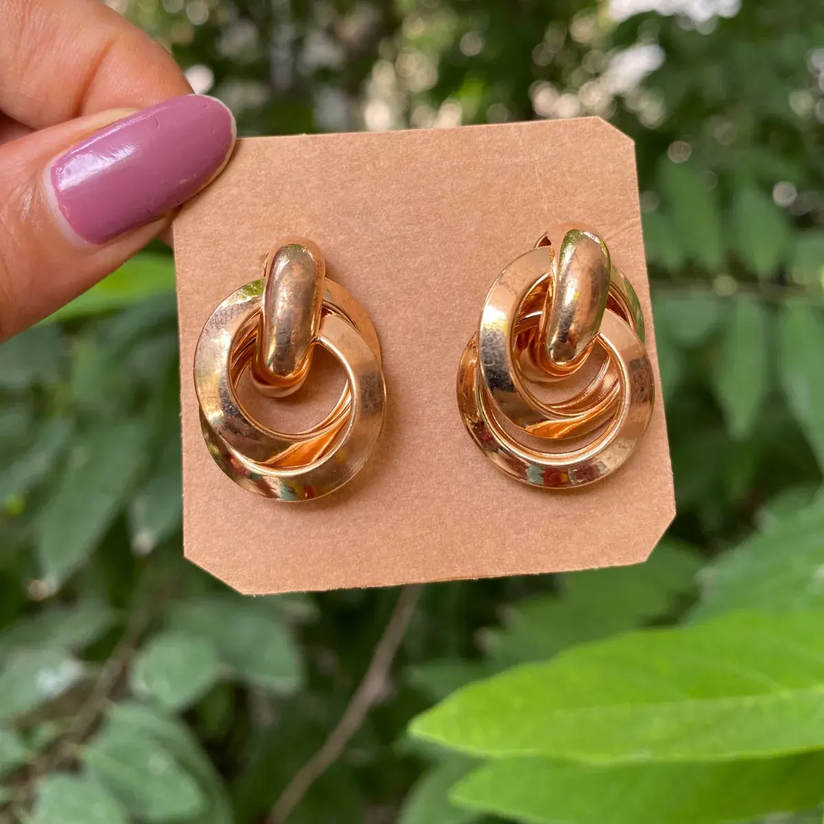 Tortoise knotted Studs