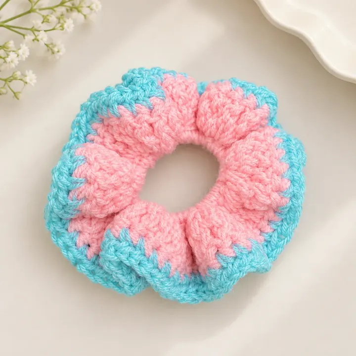 Handmade Crosia Scrunchie -6