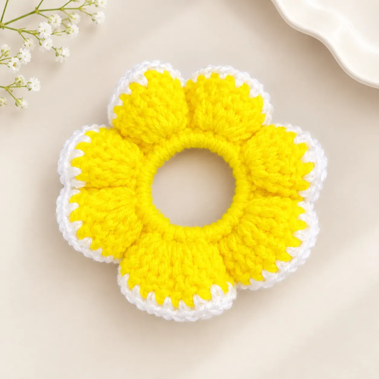 Handmade Crosia Scrunchie -3
