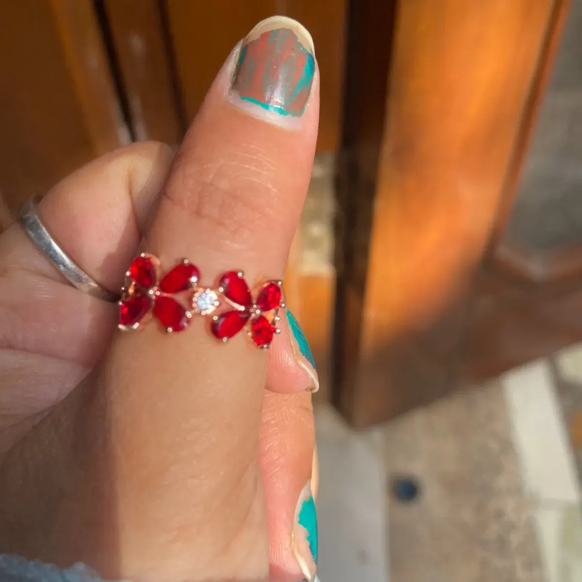 OMG Adjustable Ring- Red