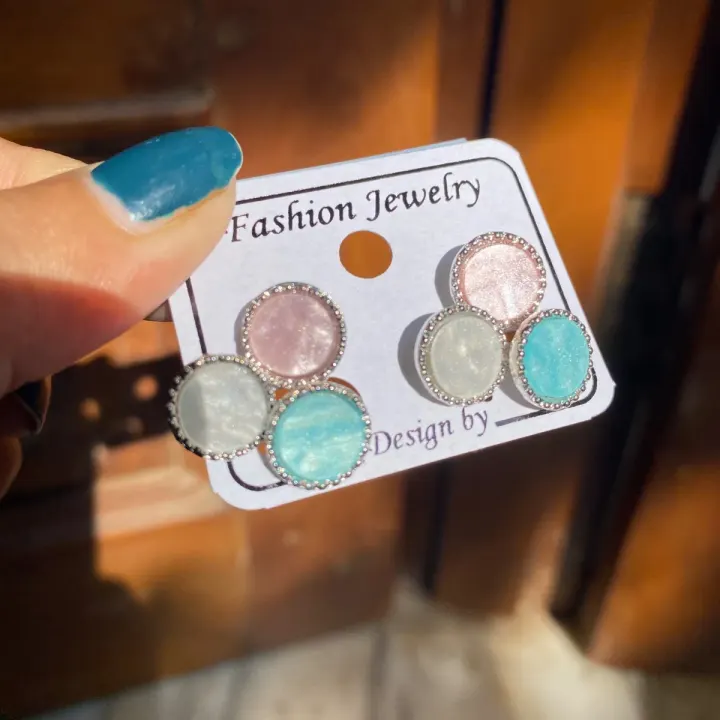 Cotton Candy Cluster Studs