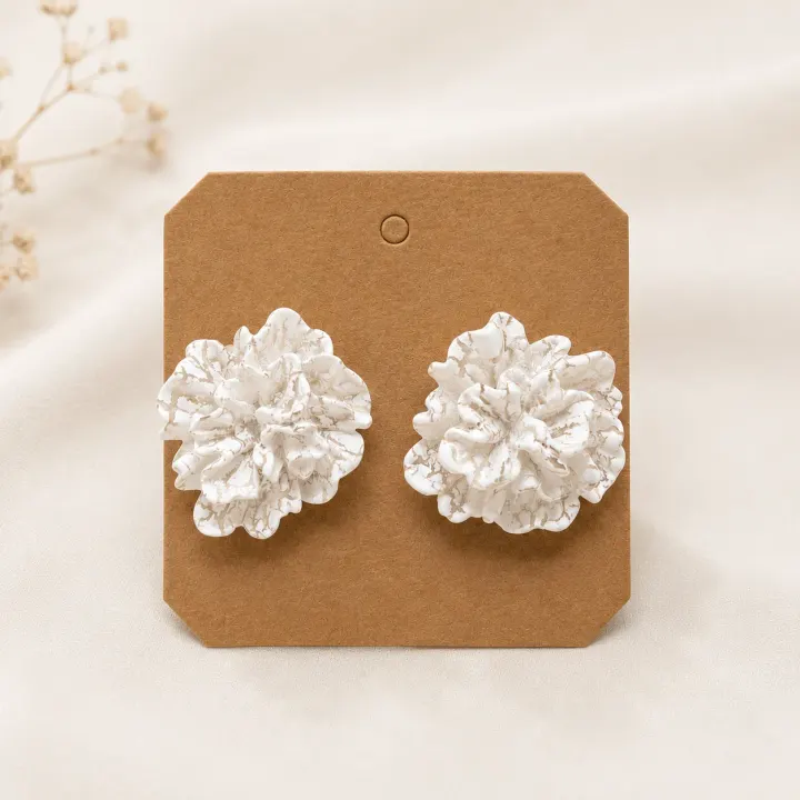 White Flower Studs