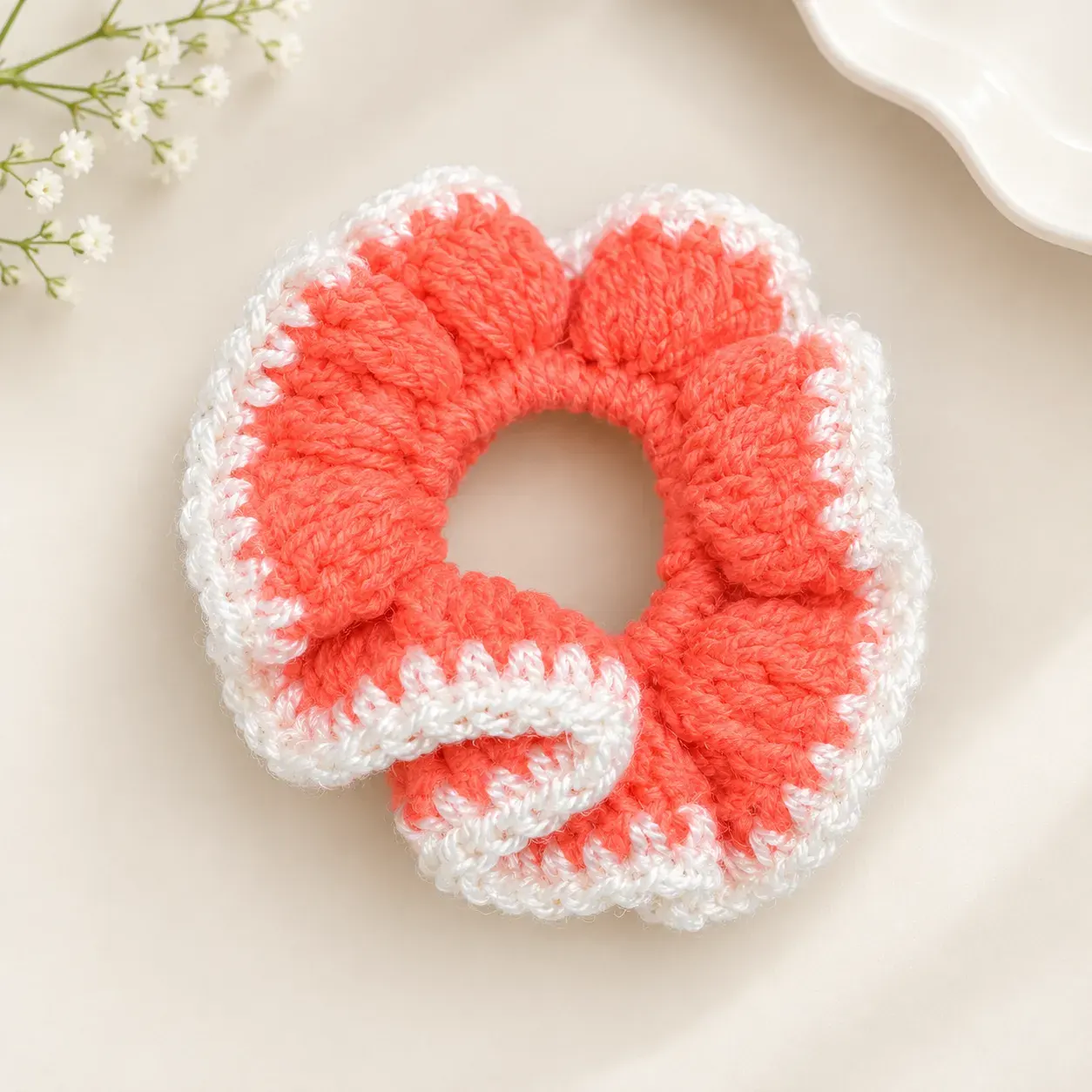 Handmade Crosia Scrunchie -5