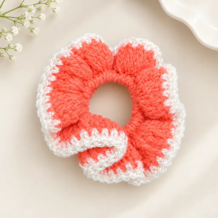 Handmade Crosia Scrunchie -5