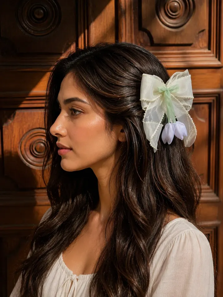 Sea Green hair clip