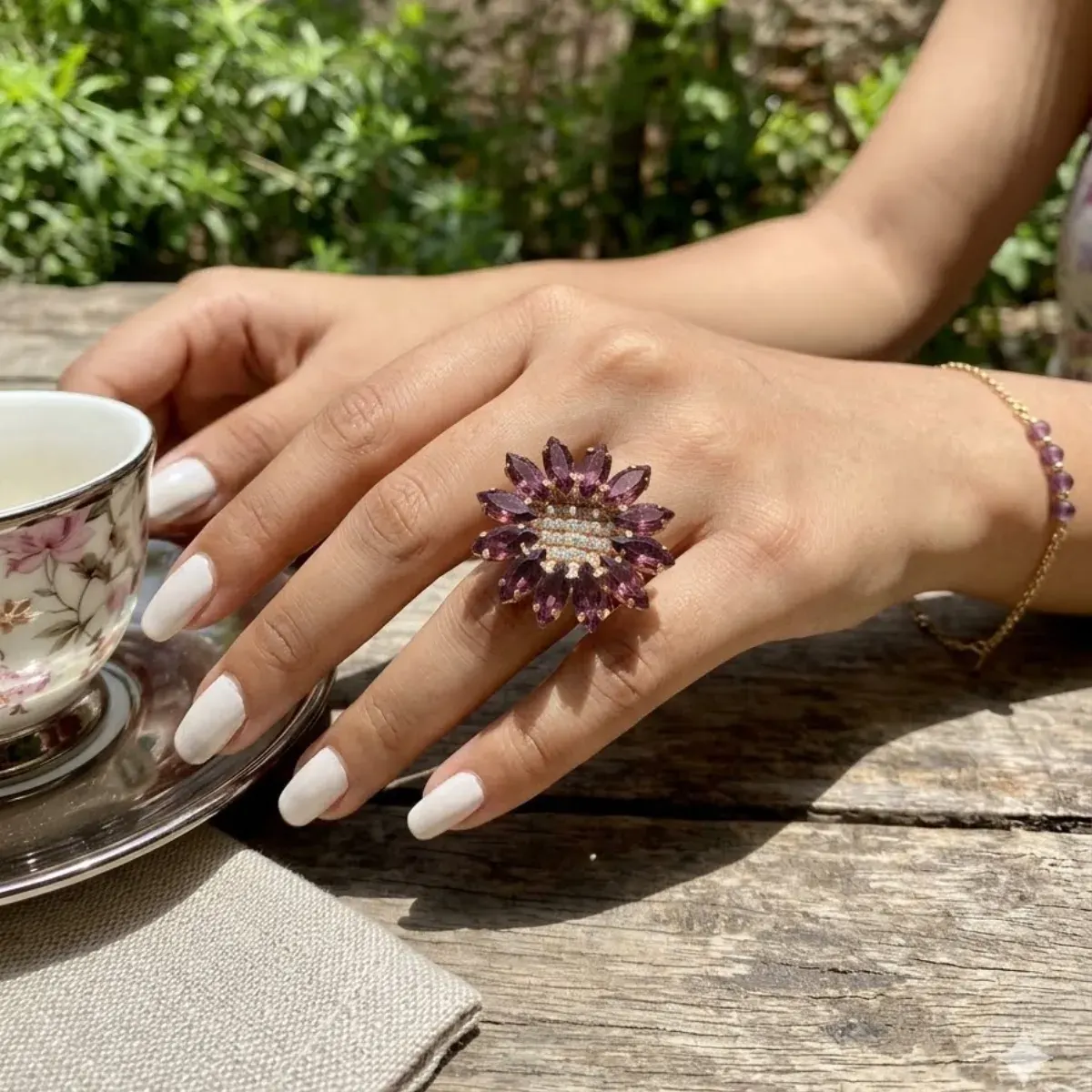Crystal Bloom Ring-001