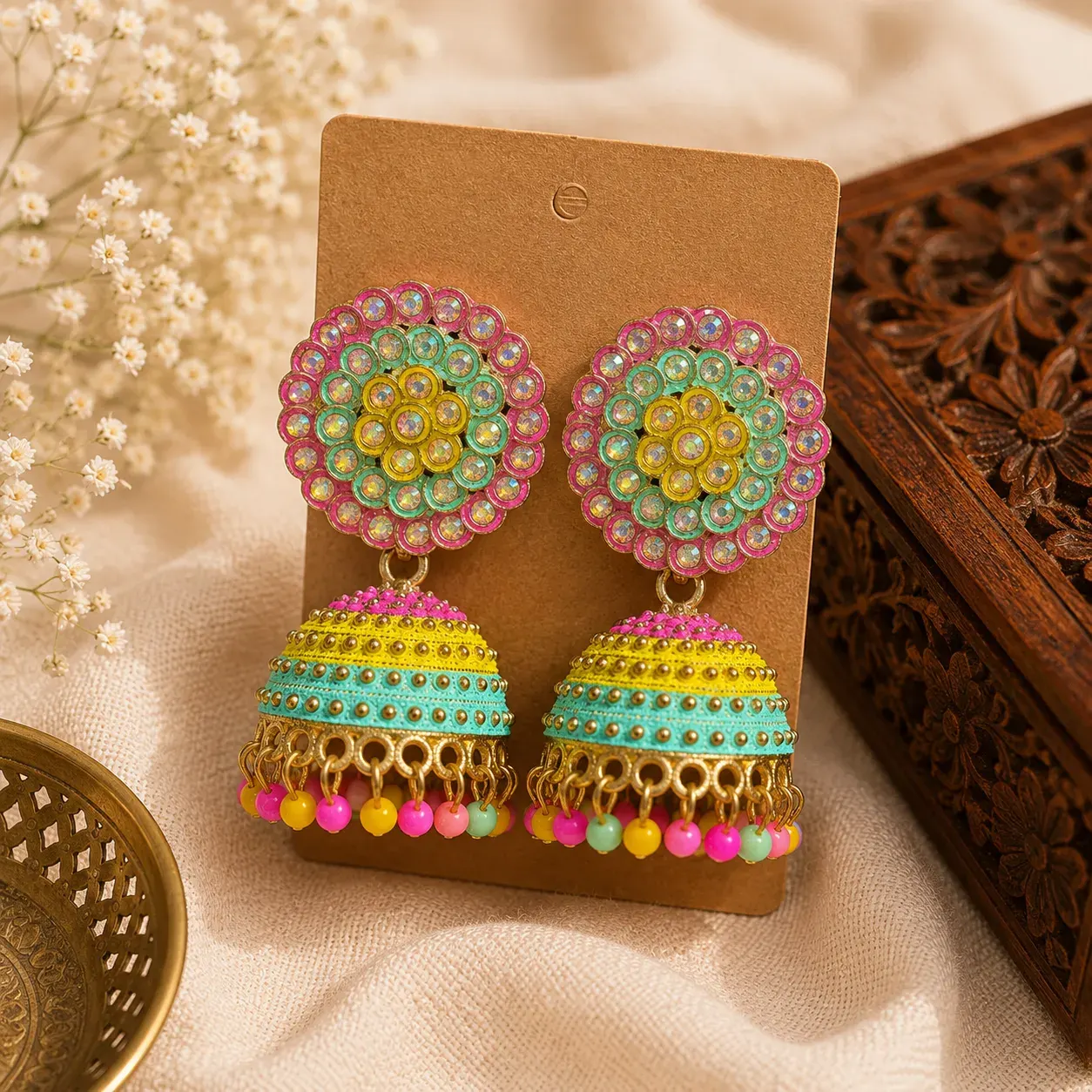 Rangoli Queen Earrings