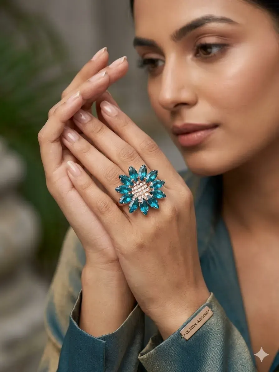 Crystal Bloom Ring-004