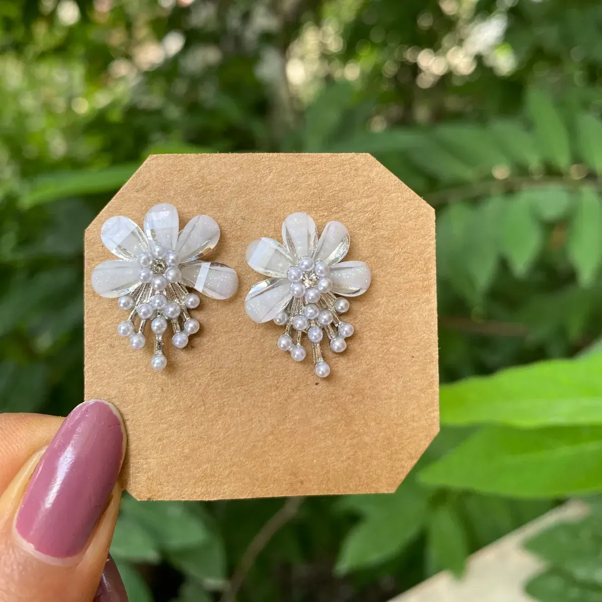 Crystal Daisy Flower Studs