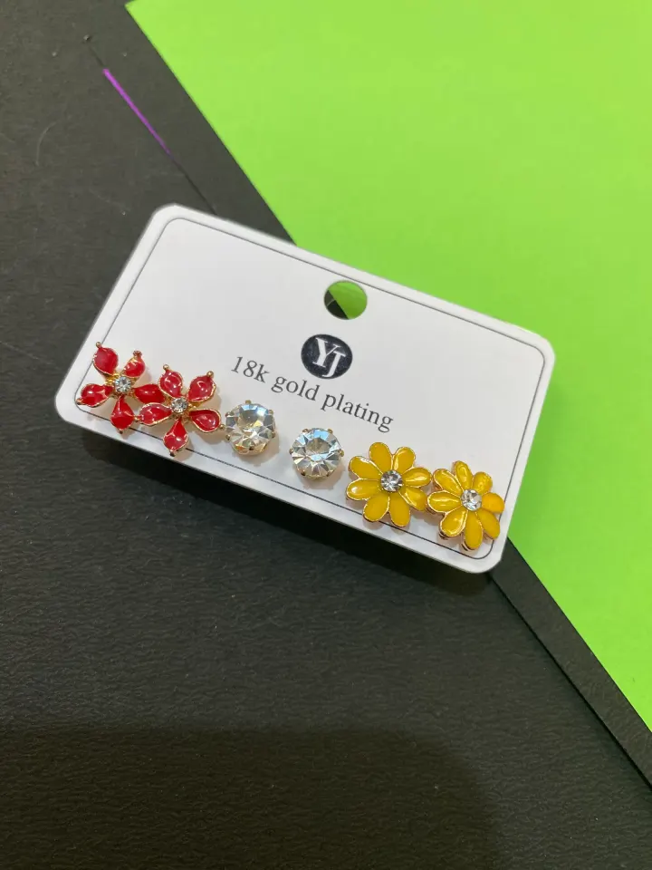 Combo set of 3 pair Studs