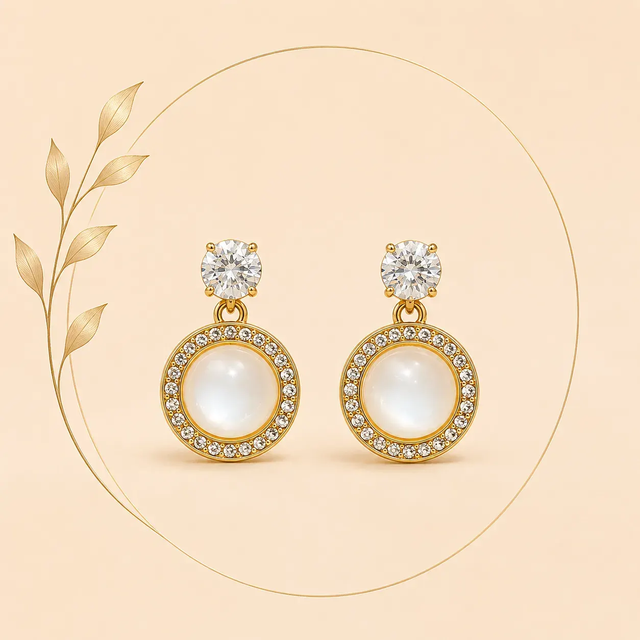 Round Shaped Korean Earings