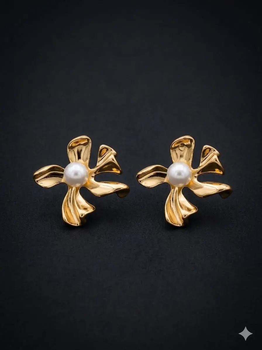 Golden Elegance Studs