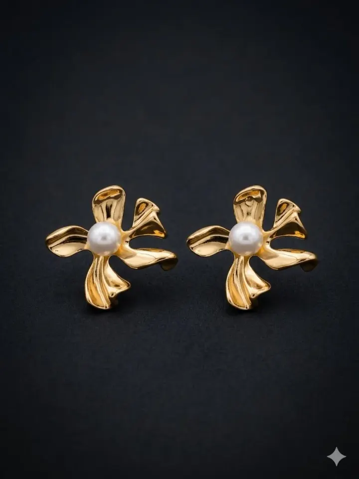 Golden Elegance Studs