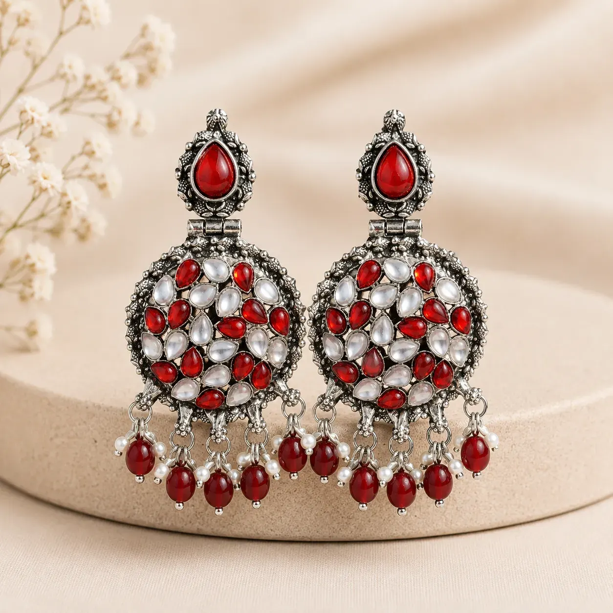 Ruby Raas Earrings