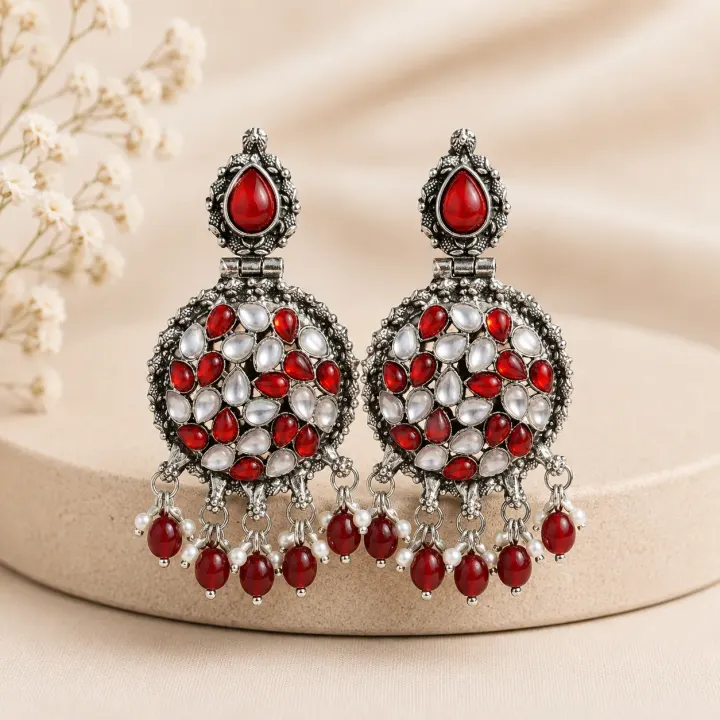 Ruby Raas Earrings