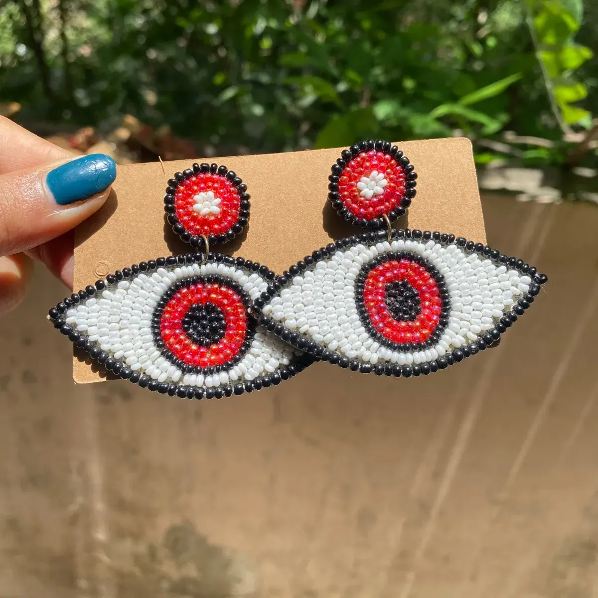 Handmade evil eye Earing