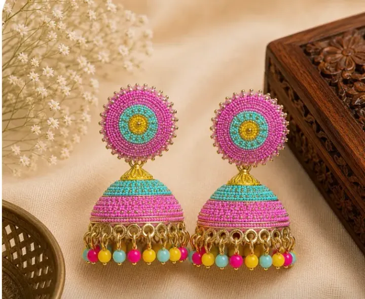 Multicolour Jhumka