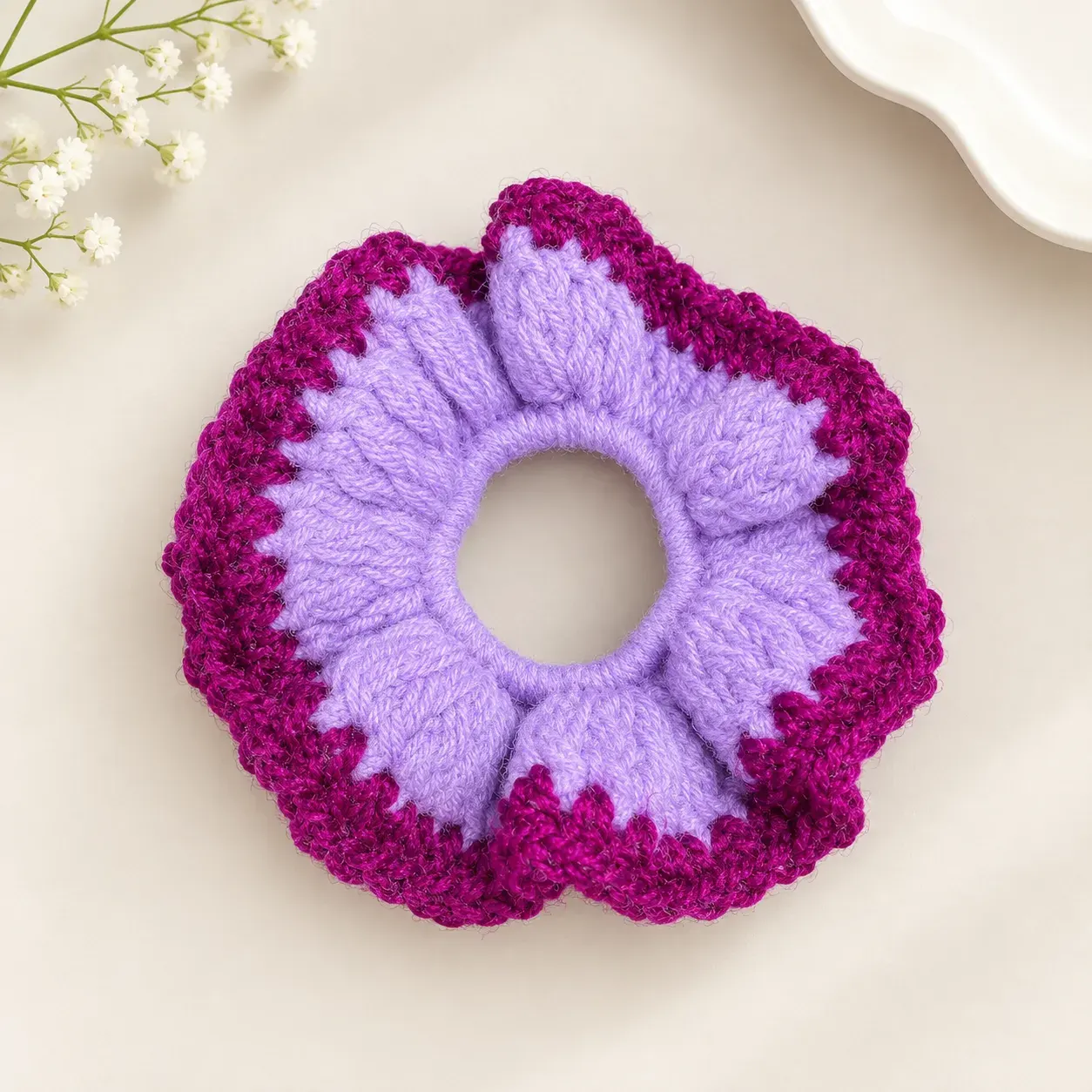 Handmade Crosia Scrunchie -2