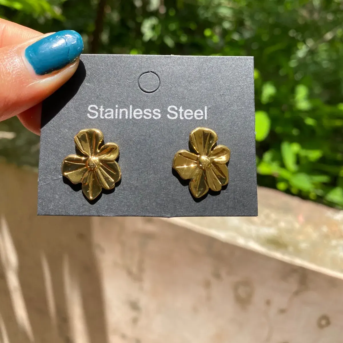 Stainless Steel Flower Stud