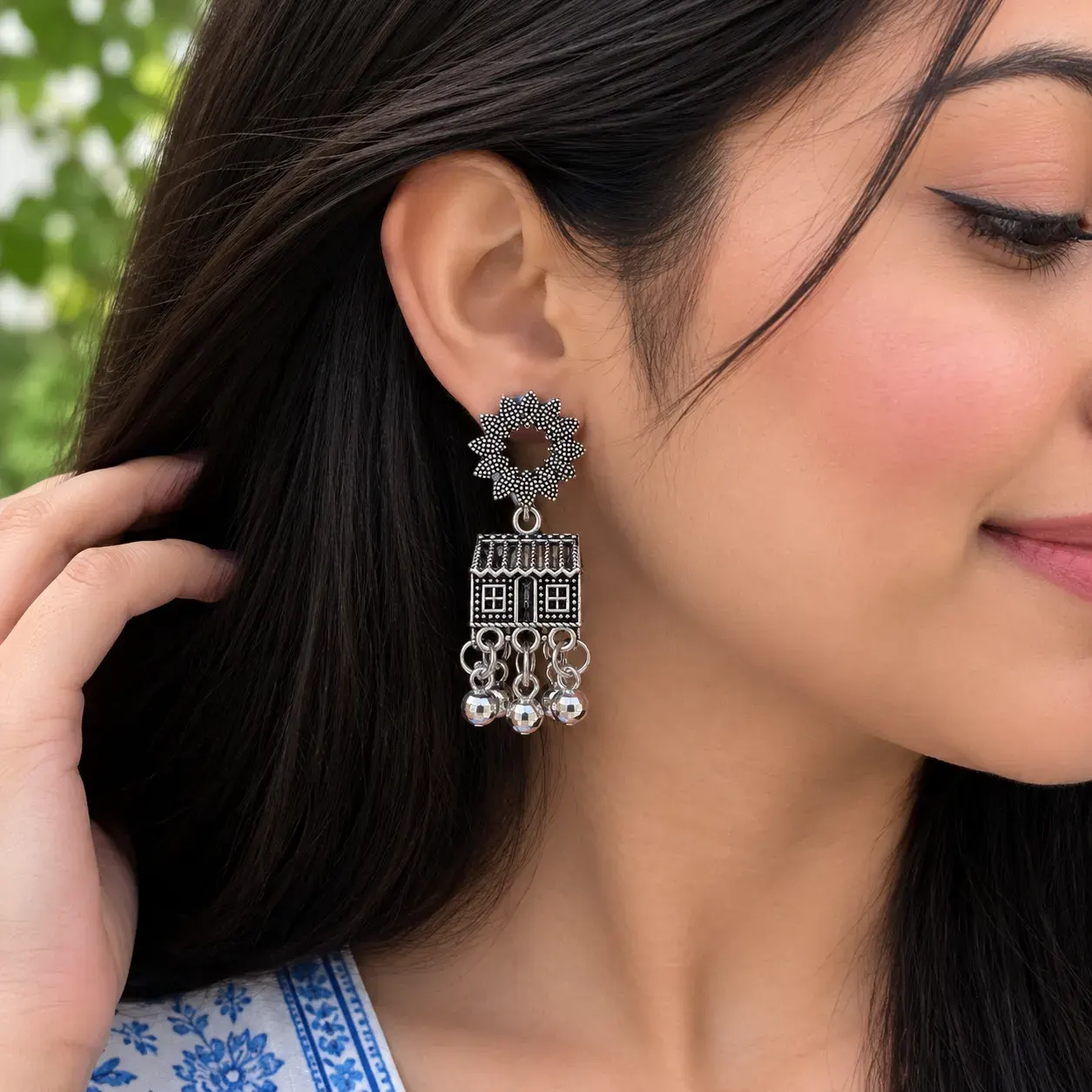 Ghar Oxidised Jhumki