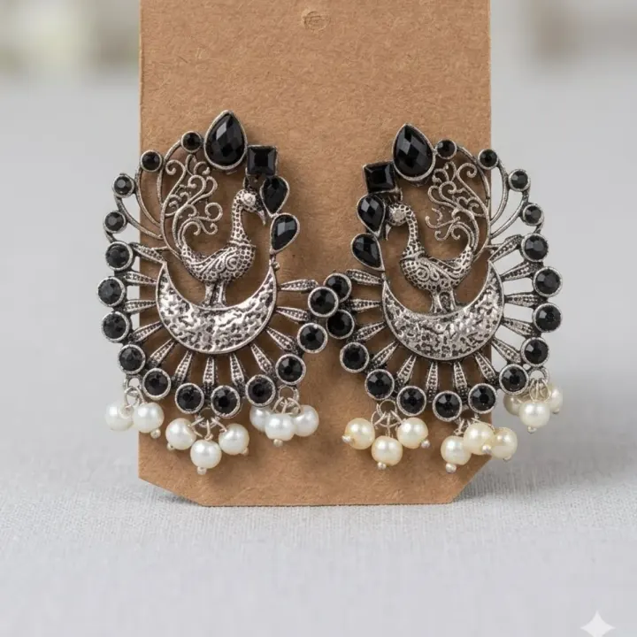 Brass Quality Peacock Earing