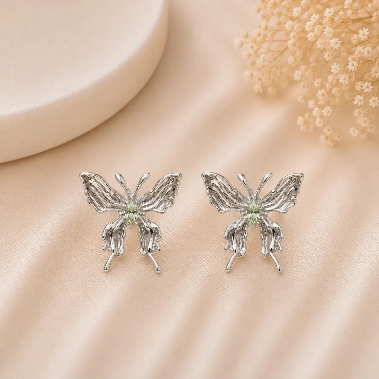 Butterfly Silver Studs