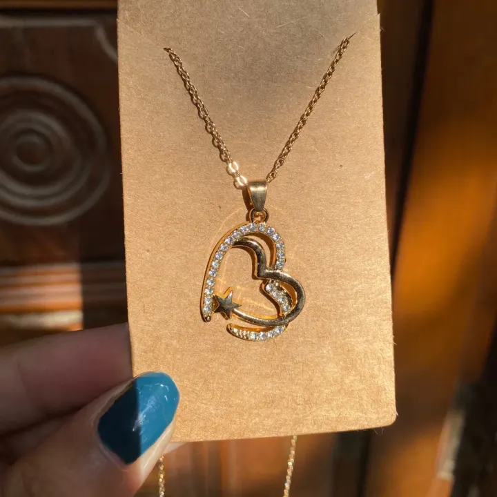 Anti-tarnish Heart Chain
