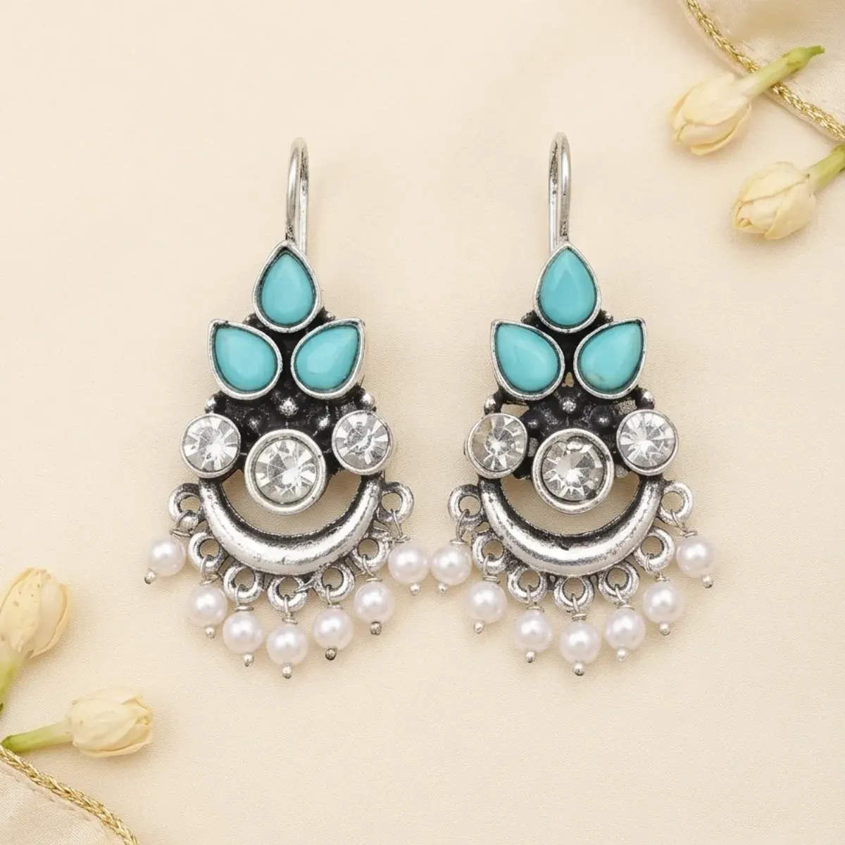 Turquoise Stone Drop & Dangle Earrings