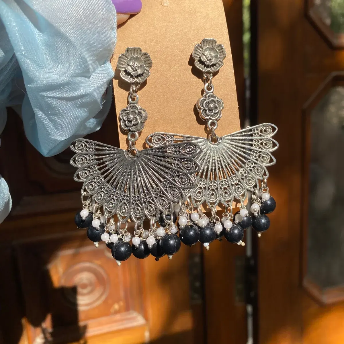Chandrika Jhumka Black -05