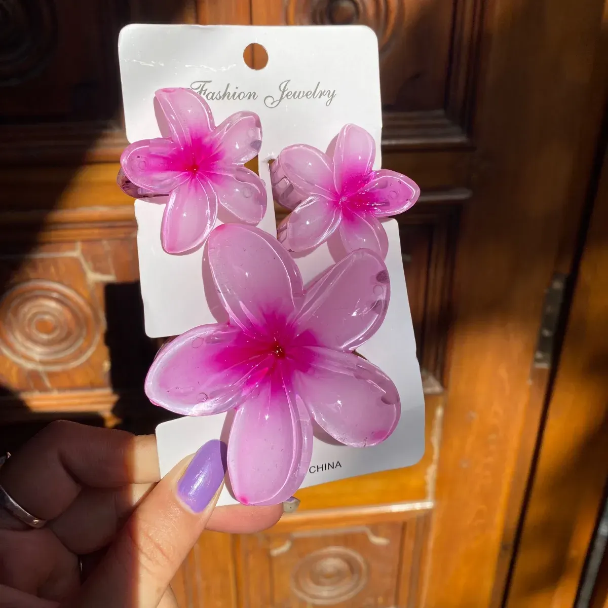 Hair Claw Clip-Pink