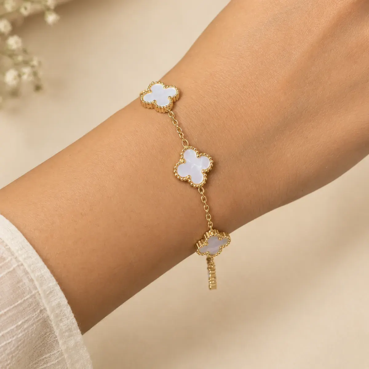 White Pinteresty Luna Bracelet