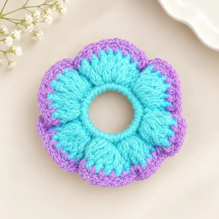Handmade Crosia Scrunchie -1