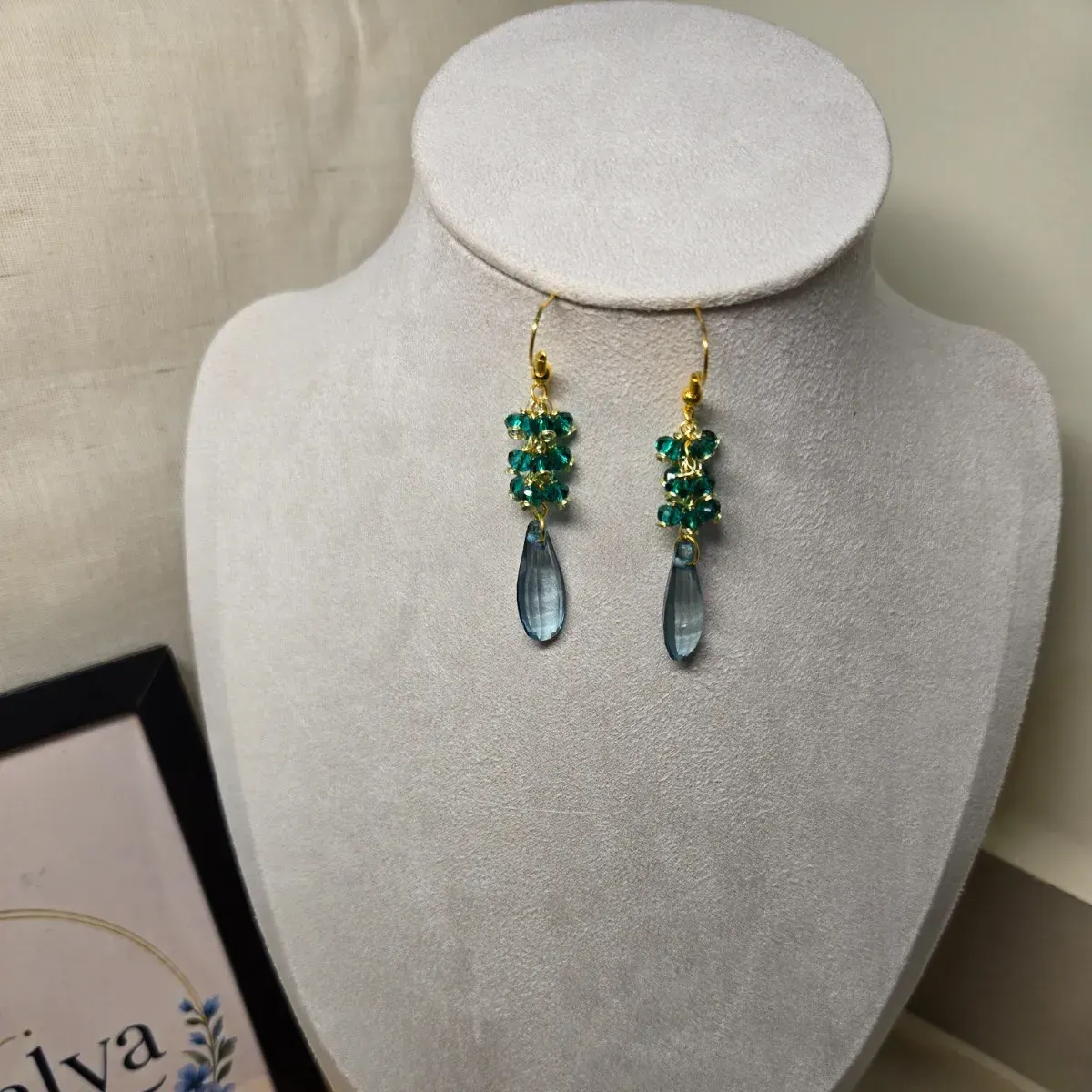 Ocean Mist Drop Earrings