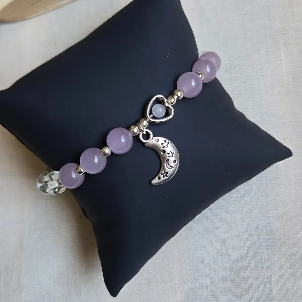Moonlit Lavender Bracelet 🌙💜