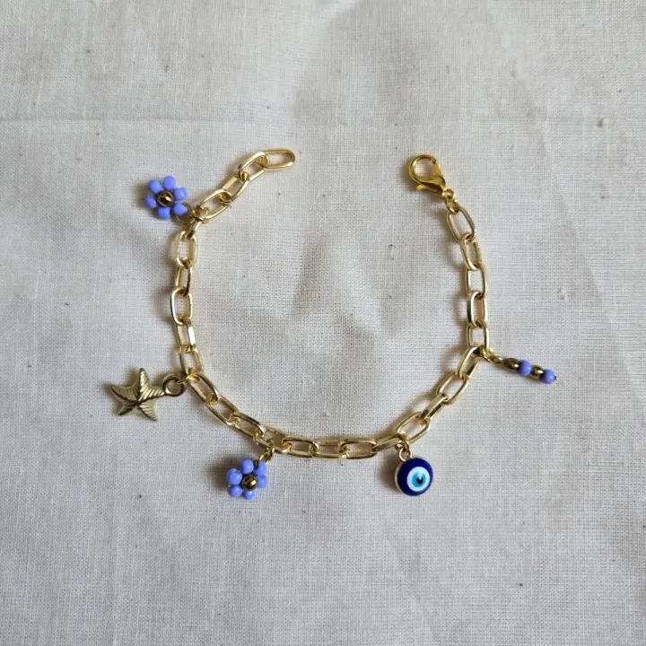 Daizy Charm Chain Bracelet 🌸